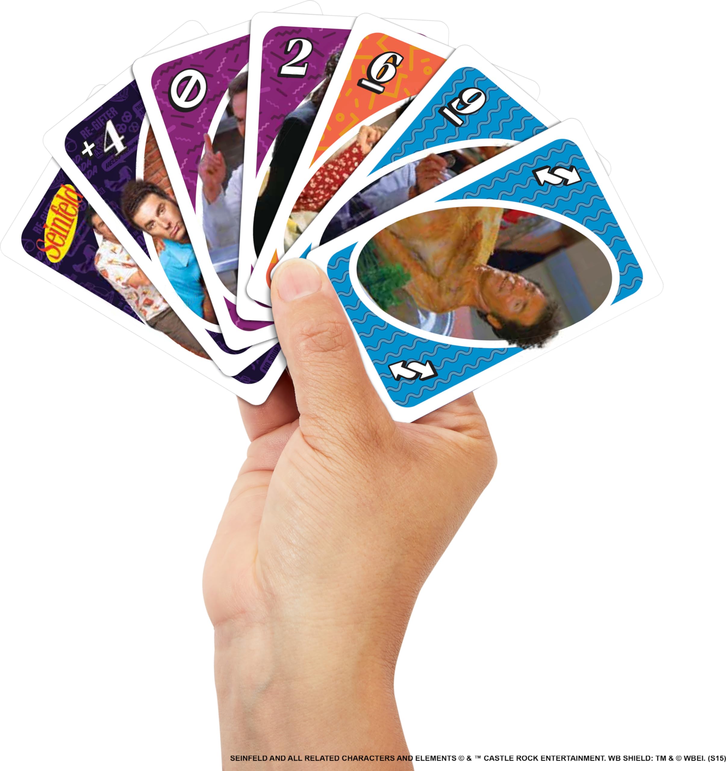 Foto 3 pulgar | Juego De Cartas Mattel Games Uno Seinfeld Con Regla Especial Para Niños Mayores De 7 Años - Venta Internacional.