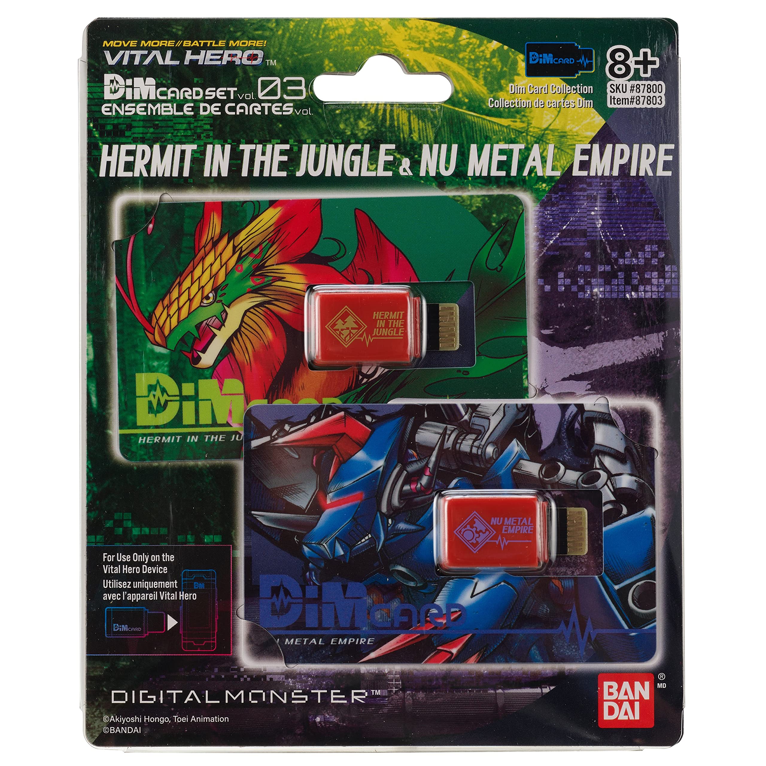 Foto 2 pulgar | Paquete De Cartas Dim De Digimon Vital Hero, Hermit In The Jungle Y Nu Metal Empire - Venta Internacional.