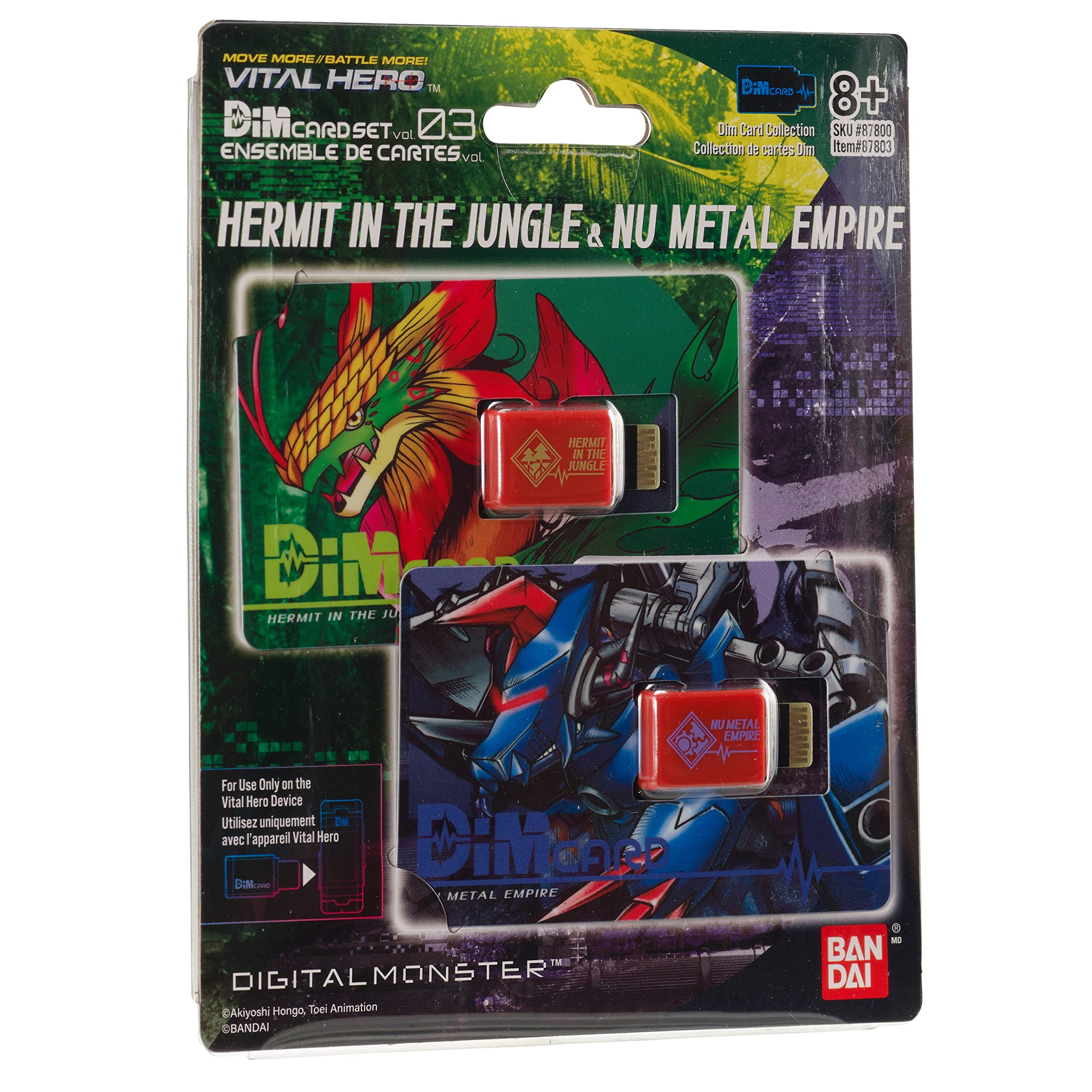 Foto 4 pulgar | Paquete De Cartas Dim De Digimon Vital Hero, Hermit In The Jungle Y Nu Metal Empire - Venta Internacional.