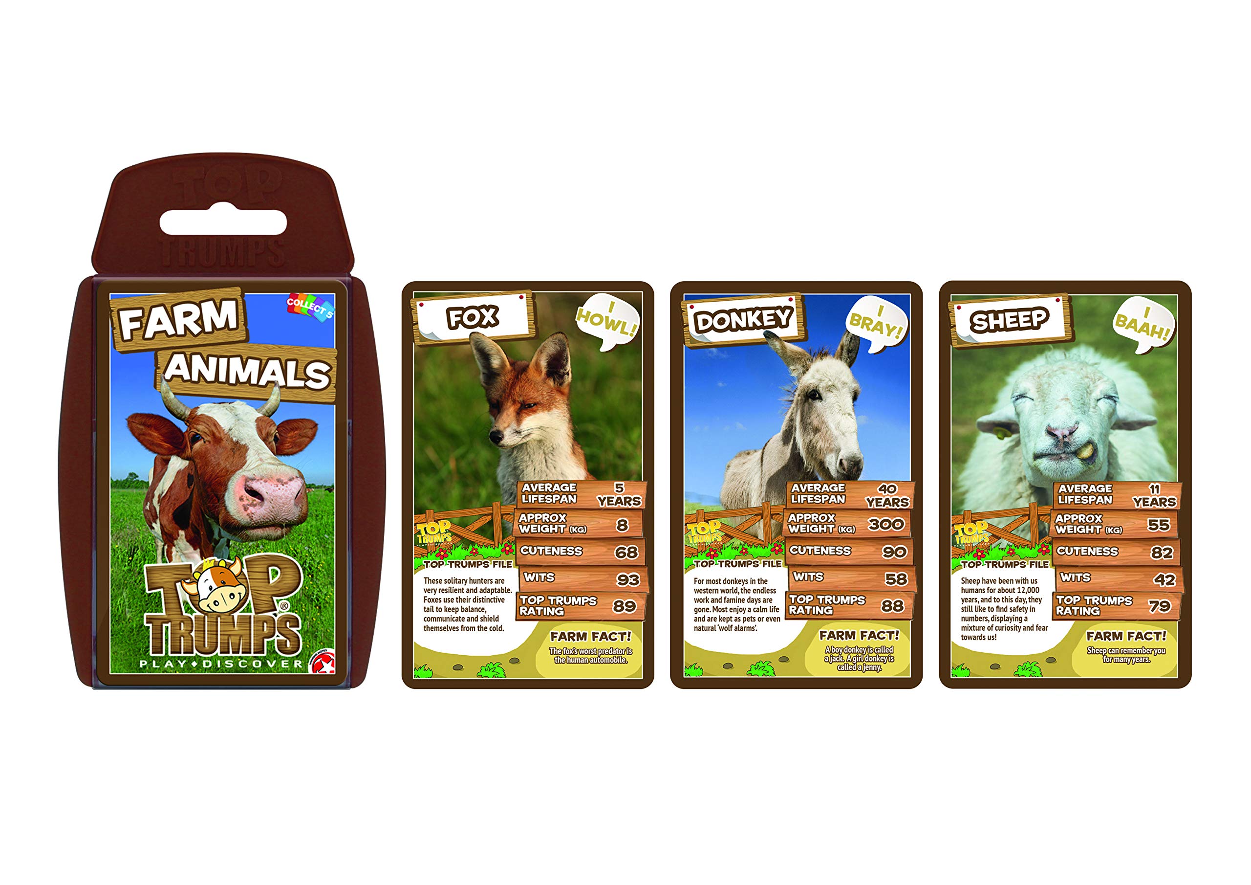 Foto 3 pulgar | Juego De Cartas Top Trumps Farm Animals Educational - Venta Internacional.