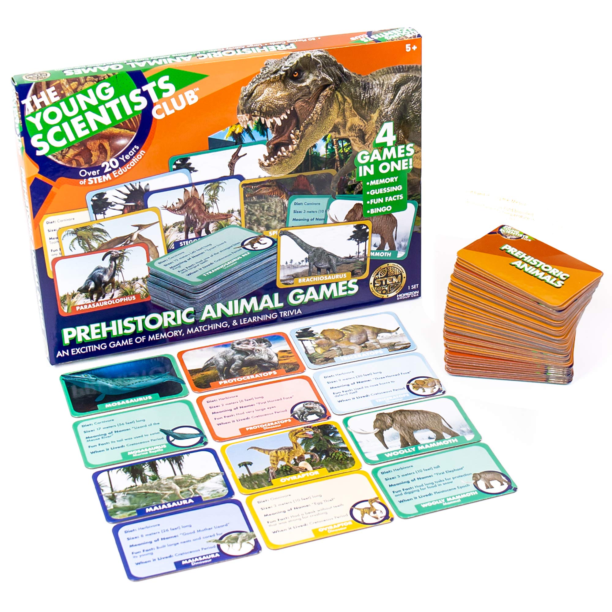 Foto 2 pulgar | Juegos De Cartas The Young Scientist Prehistoric Animal Age 5+ - Venta Internacional.