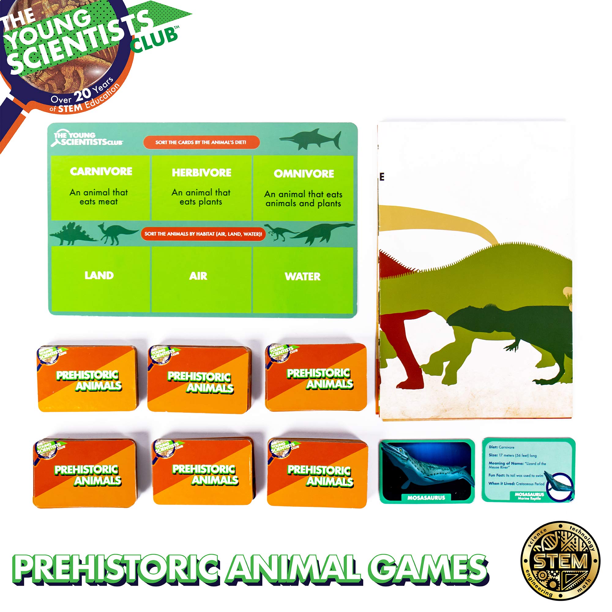 Foto 3 pulgar | Juegos De Cartas The Young Scientist Prehistoric Animal Age 5+ - Venta Internacional.