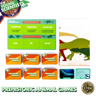 Foto 2 | Juegos De Cartas The Young Scientist Prehistoric Animal Age 5+ - Venta Internacional.