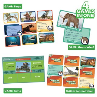 Foto 3 | Juegos De Cartas The Young Scientist Prehistoric Animal Age 5+ - Venta Internacional.