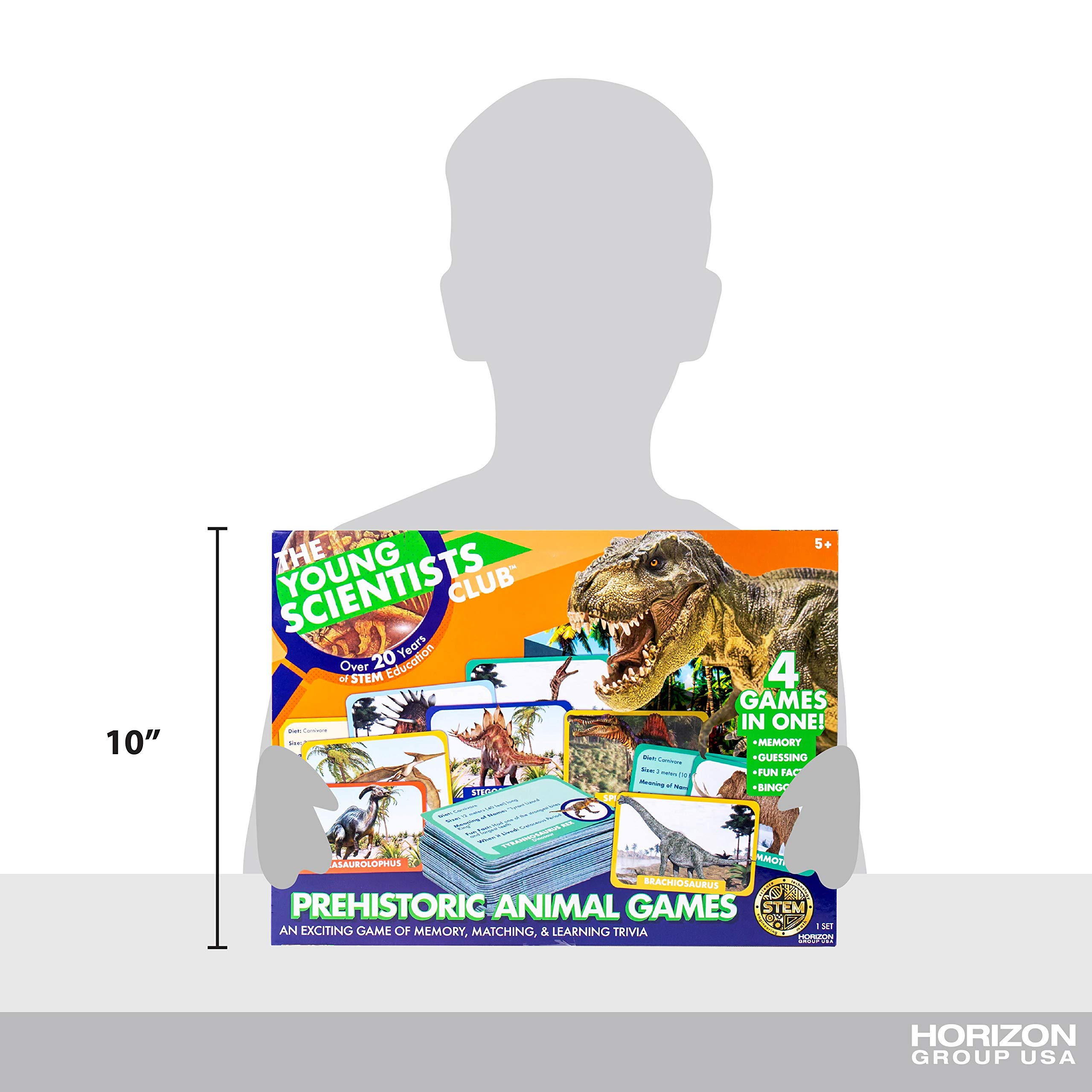 Foto 7 | Juegos De Cartas The Young Scientist Prehistoric Animal Age 5+ - Venta Internacional.