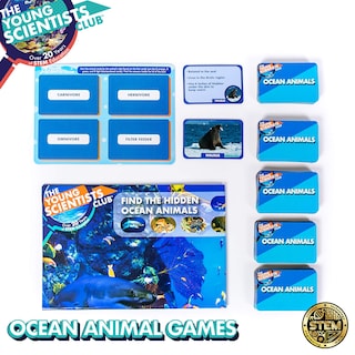 Foto 2 | Juegos De Cartas The Young Scientist Ocean Animal Age 5+ Kids - Venta Internacional.