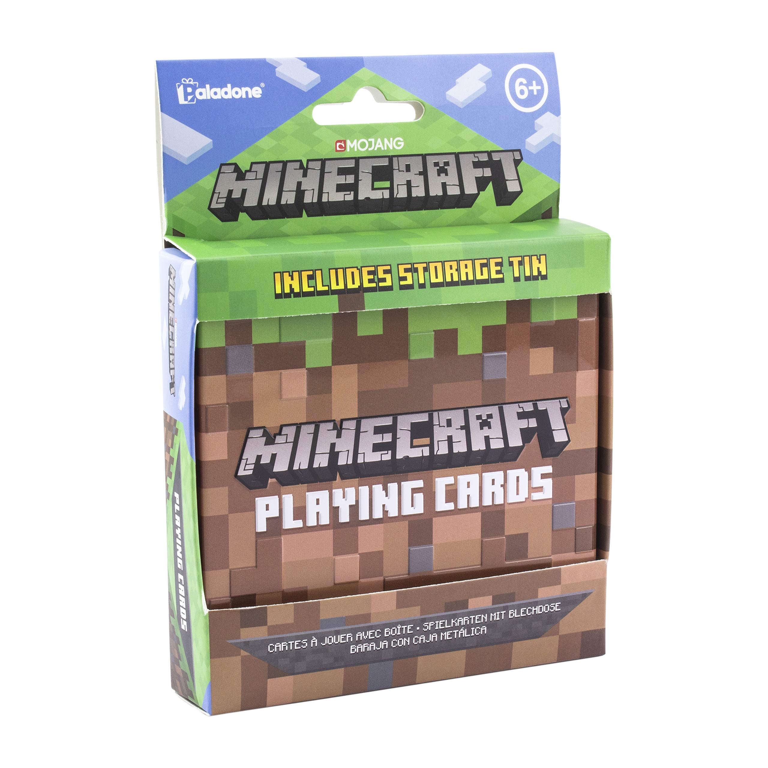 Juego De Cartas Paladone Minecraft Standard Con Lata De Coleccionista - Venta Internacional.