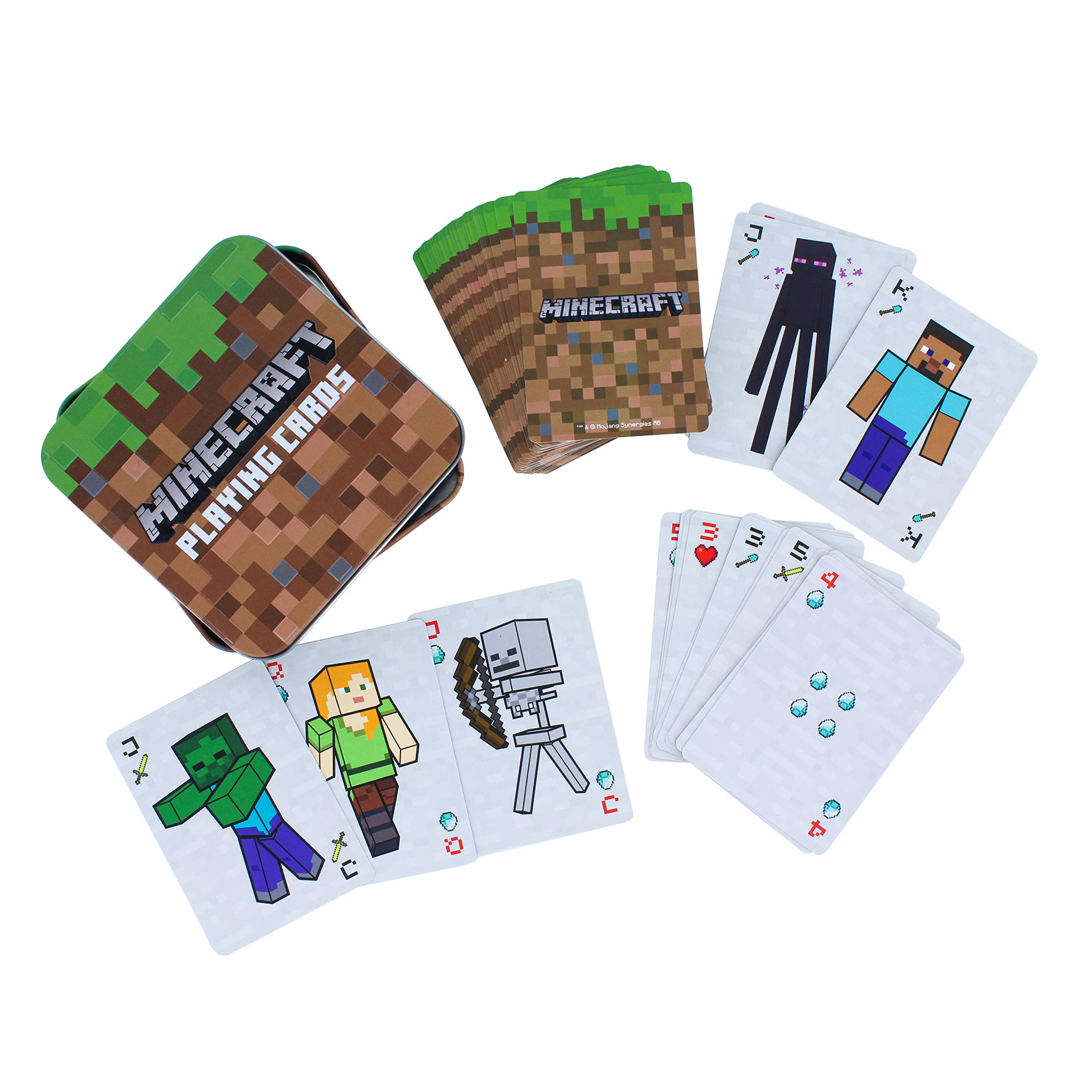 Foto 3 pulgar | Juego De Cartas Paladone Minecraft Standard Con Lata De Coleccionista - Venta Internacional.