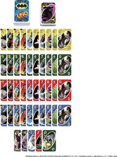 Foto 6 | Juego De Cartas Mattel Games Uno Batman Comics Para Niños Y Adultos - Venta Internacional.