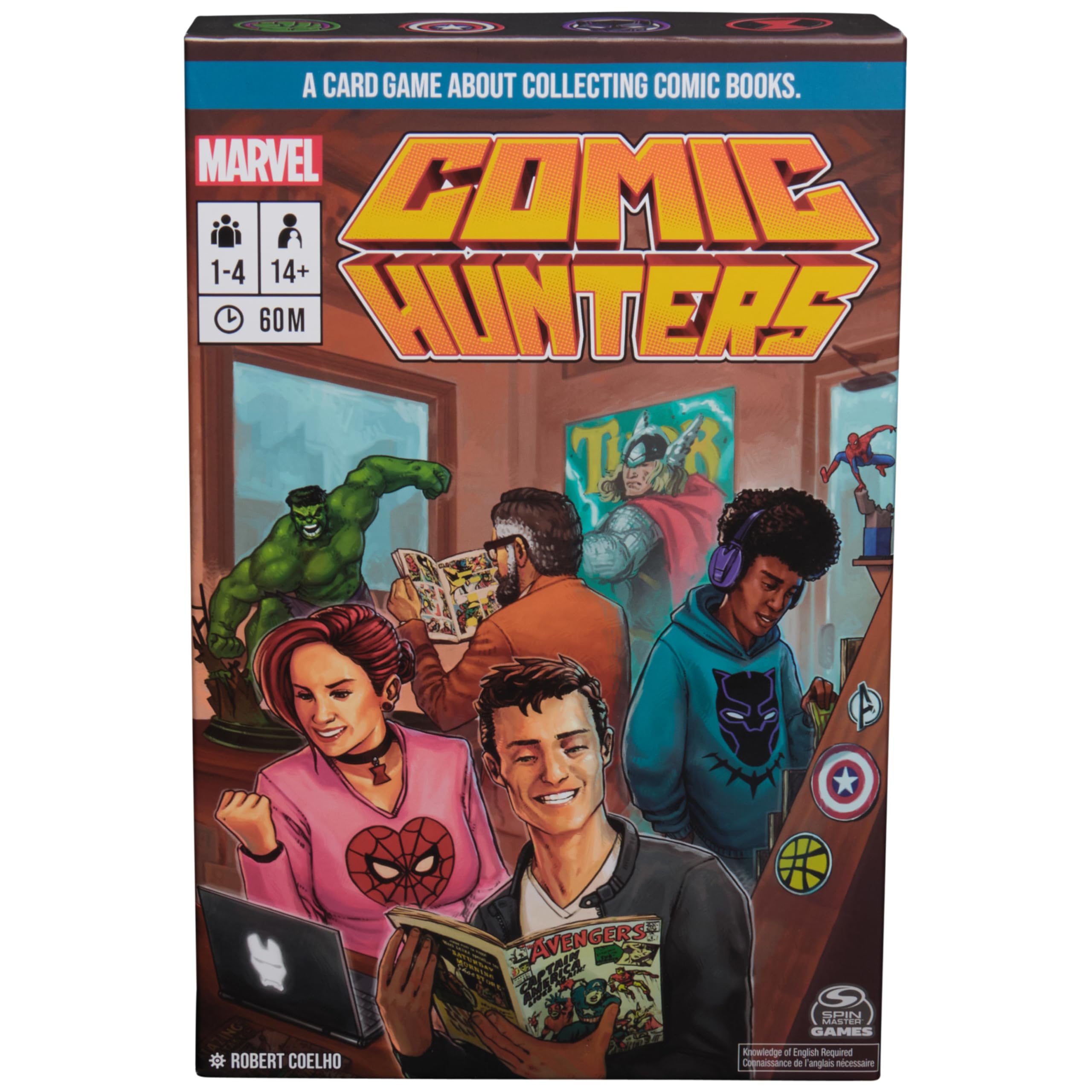 Foto 2 pulgar | Juego De Cartas Spin Master Games Marvel Comic Hunters 14+ - Venta Internacional.