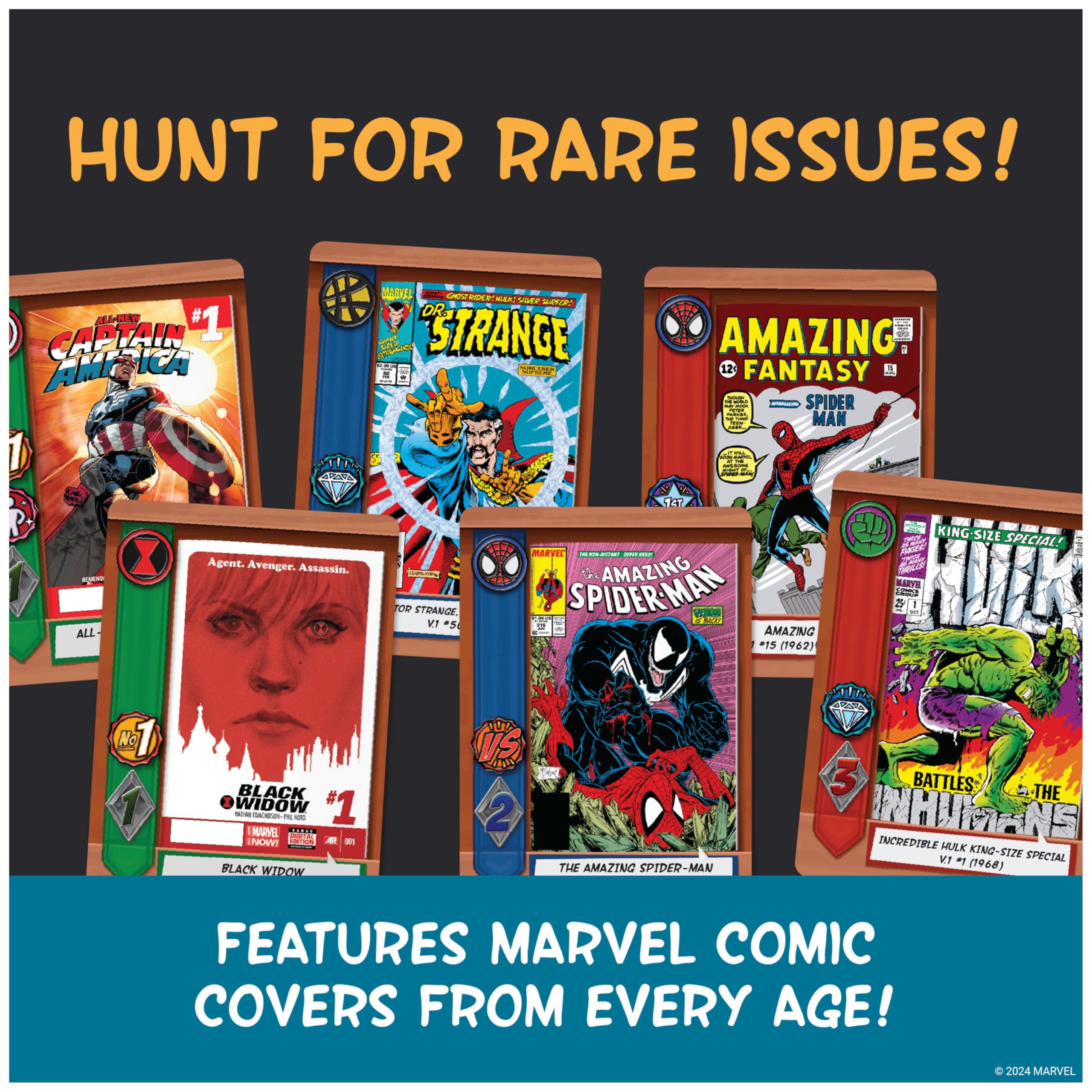 Foto 8 pulgar | Juego De Cartas Spin Master Games Marvel Comic Hunters 14+ - Venta Internacional.