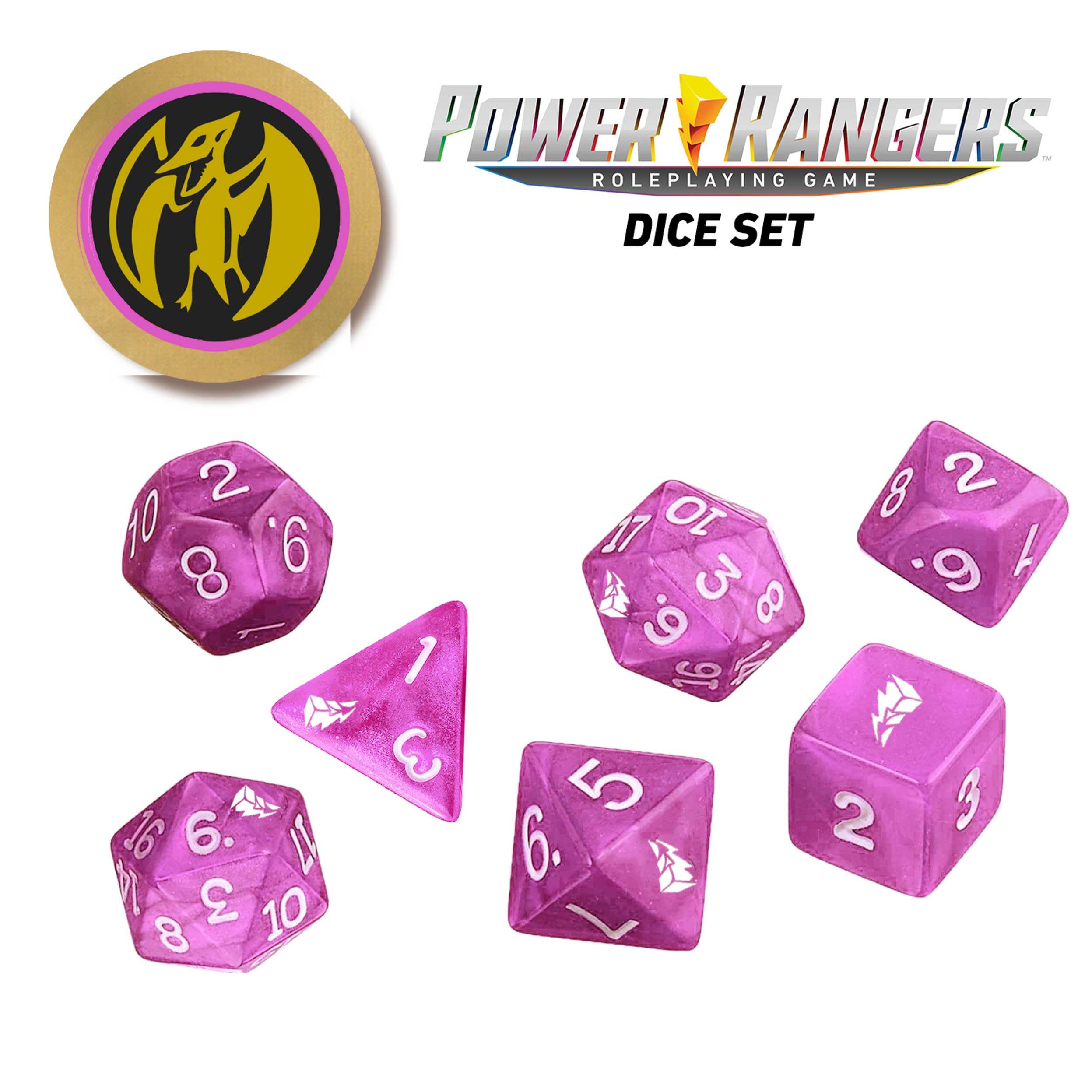 Foto 3 pulgar | Juego De Rol Dice Set Renegade Game Studios Rangers, Color Rosa - Venta Internacional.