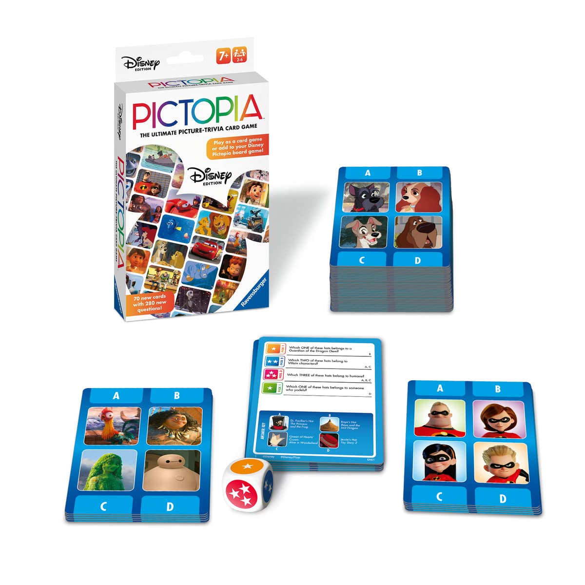 Foto 2 pulgar | Juego De Cartas Ravensburger Disney World Of Disney Pictopia - Venta Internacional.