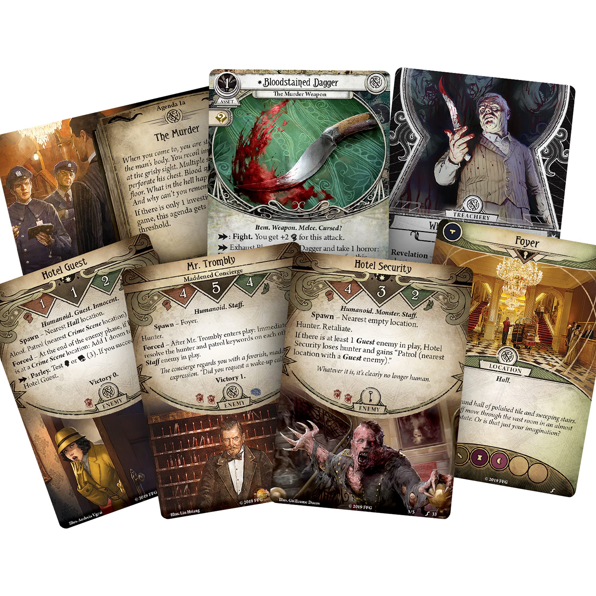 Foto 3 pulgar | Paquete De Escenarios Arkham Horror El Juego De Cartas Murder Excelsior - Venta Internacional.