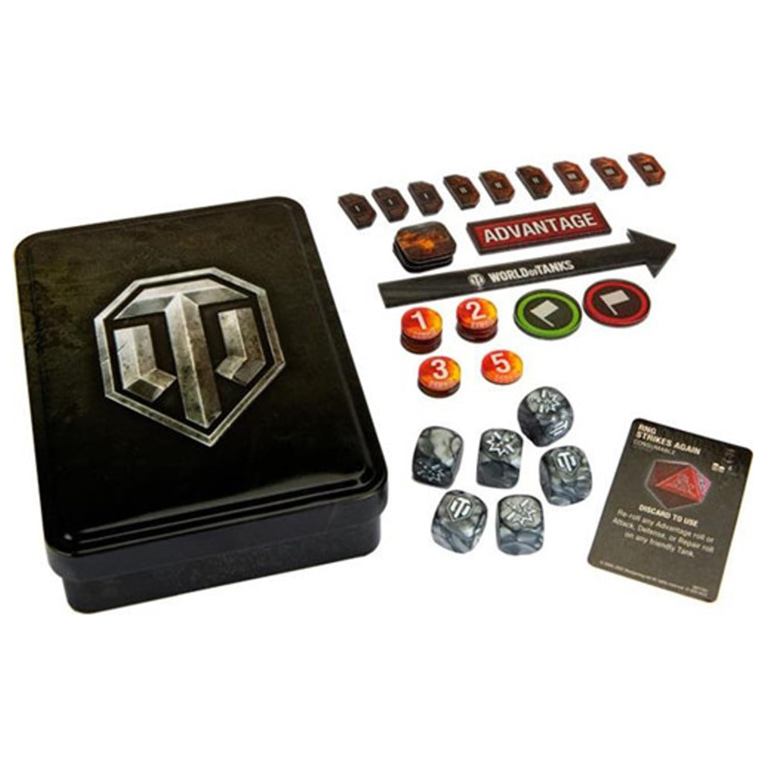 Foto 2 pulgar | Set De Juego Con Fichas Y Dados De World Of Tanks Con Lata Coleccionable - Venta Internacional.