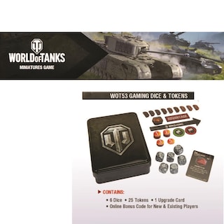 Foto 2 | Set De Juego Con Fichas Y Dados De World Of Tanks Con Lata Coleccionable - Venta Internacional.