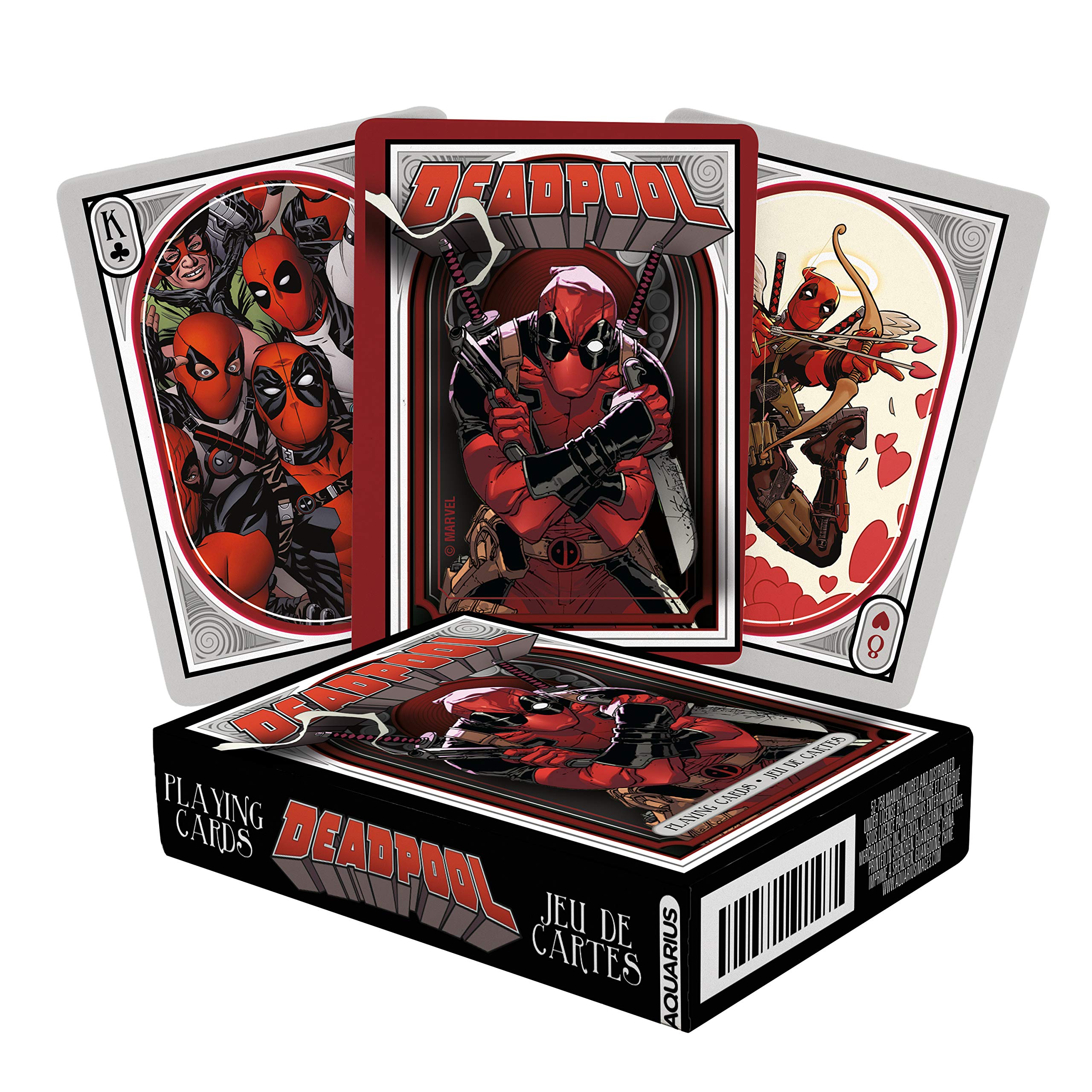 Foto 2 pulgar | Juego De Cartas Aquarius Con Temática De Póker De Marvel Deadpool - Venta Internacional.