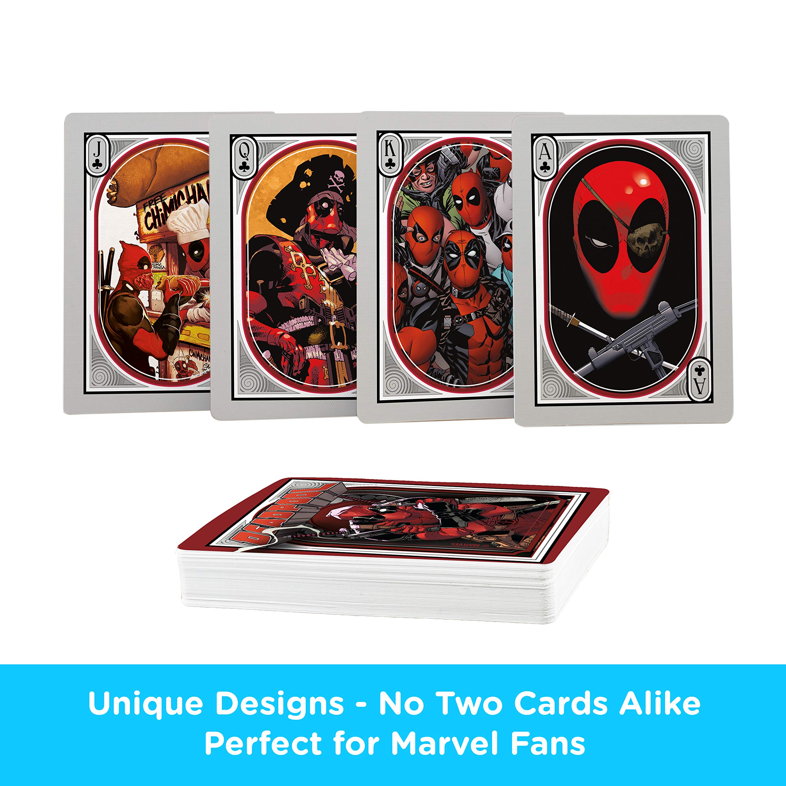 Foto 4 pulgar | Juego De Cartas Aquarius Con Temática De Póker De Marvel Deadpool - Venta Internacional.