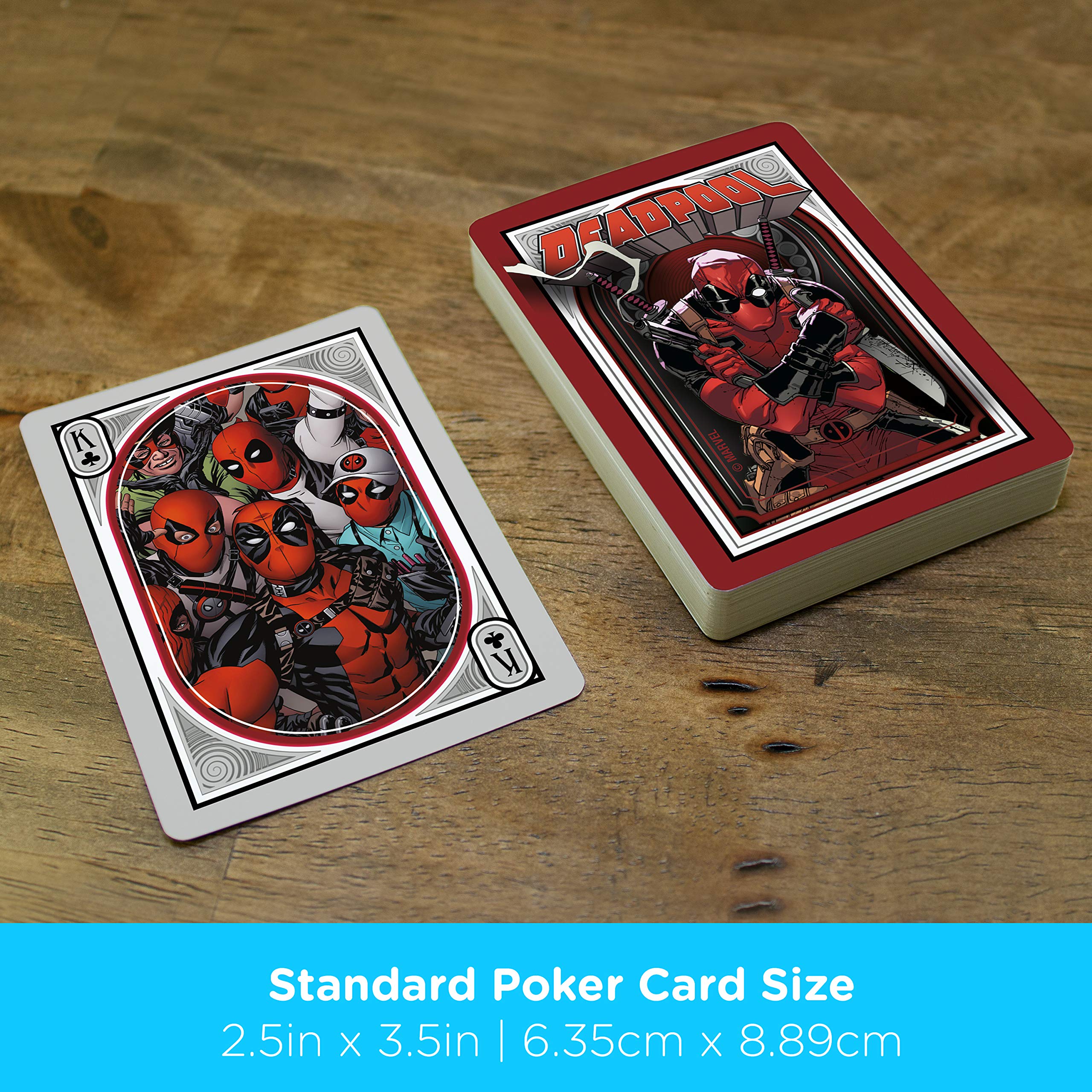 Foto 6 pulgar | Juego De Cartas Aquarius Con Temática De Póker De Marvel Deadpool - Venta Internacional.