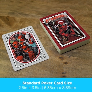 Foto 5 | Juego De Cartas Aquarius Con Temática De Póker De Marvel Deadpool - Venta Internacional.