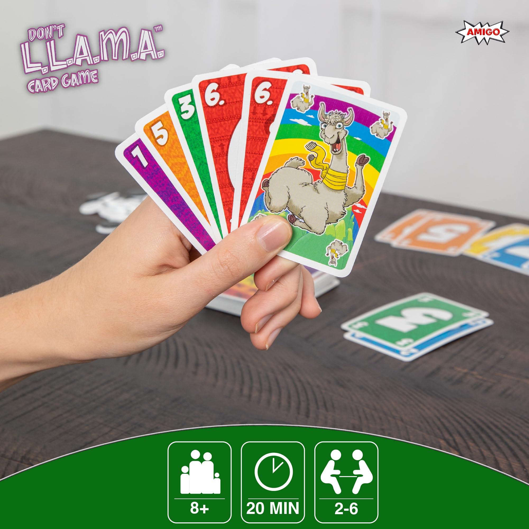 Foto 5 pulgar | Juego De Cartas Amigo Games Don't L.l.a.m.a. Nominado Para Mayores De 8 Años - Venta Internacional.