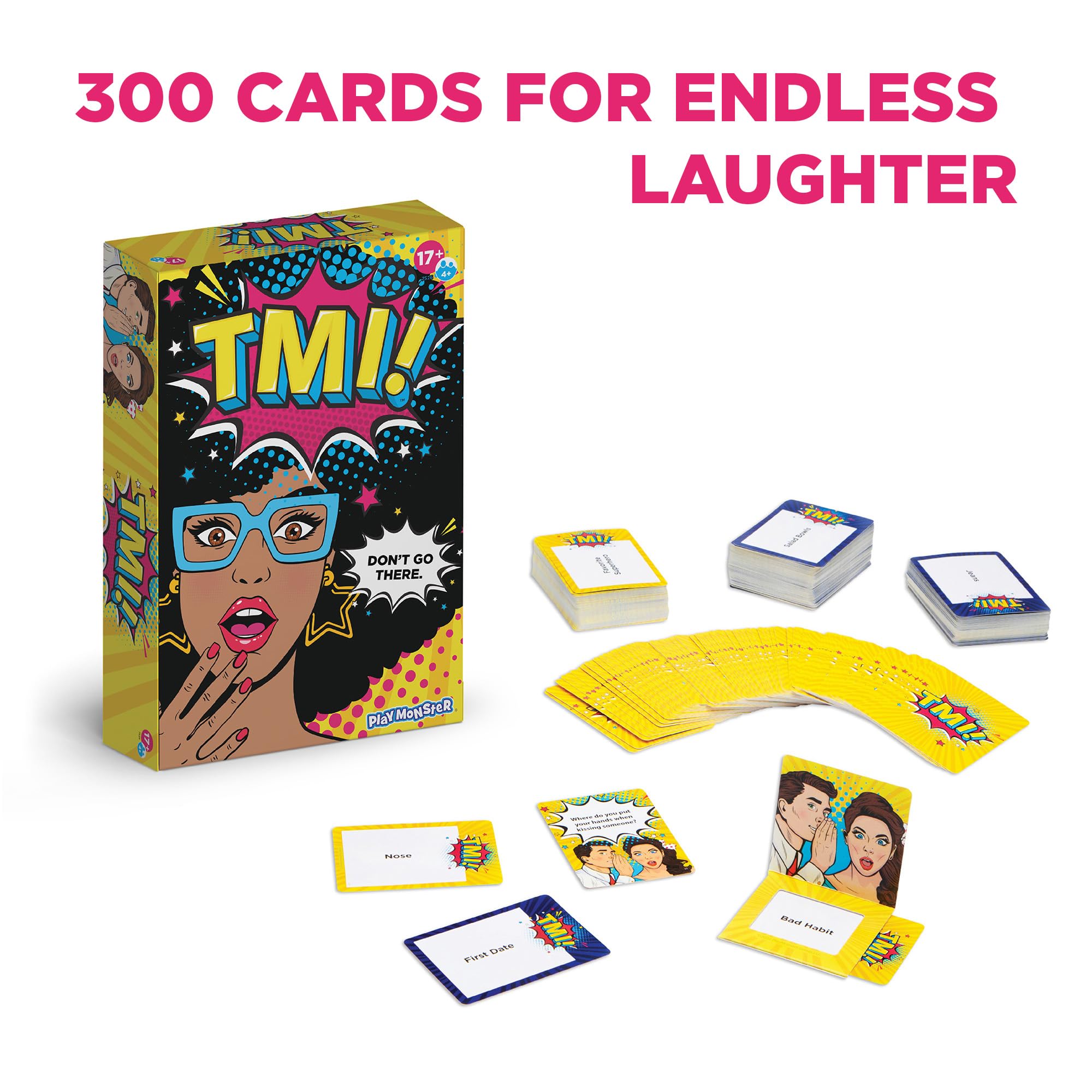Foto 2 | Juego De Cartas Para Fiestas Playmonster Tmi Don't Go There 17+ Years - Venta Internacional.