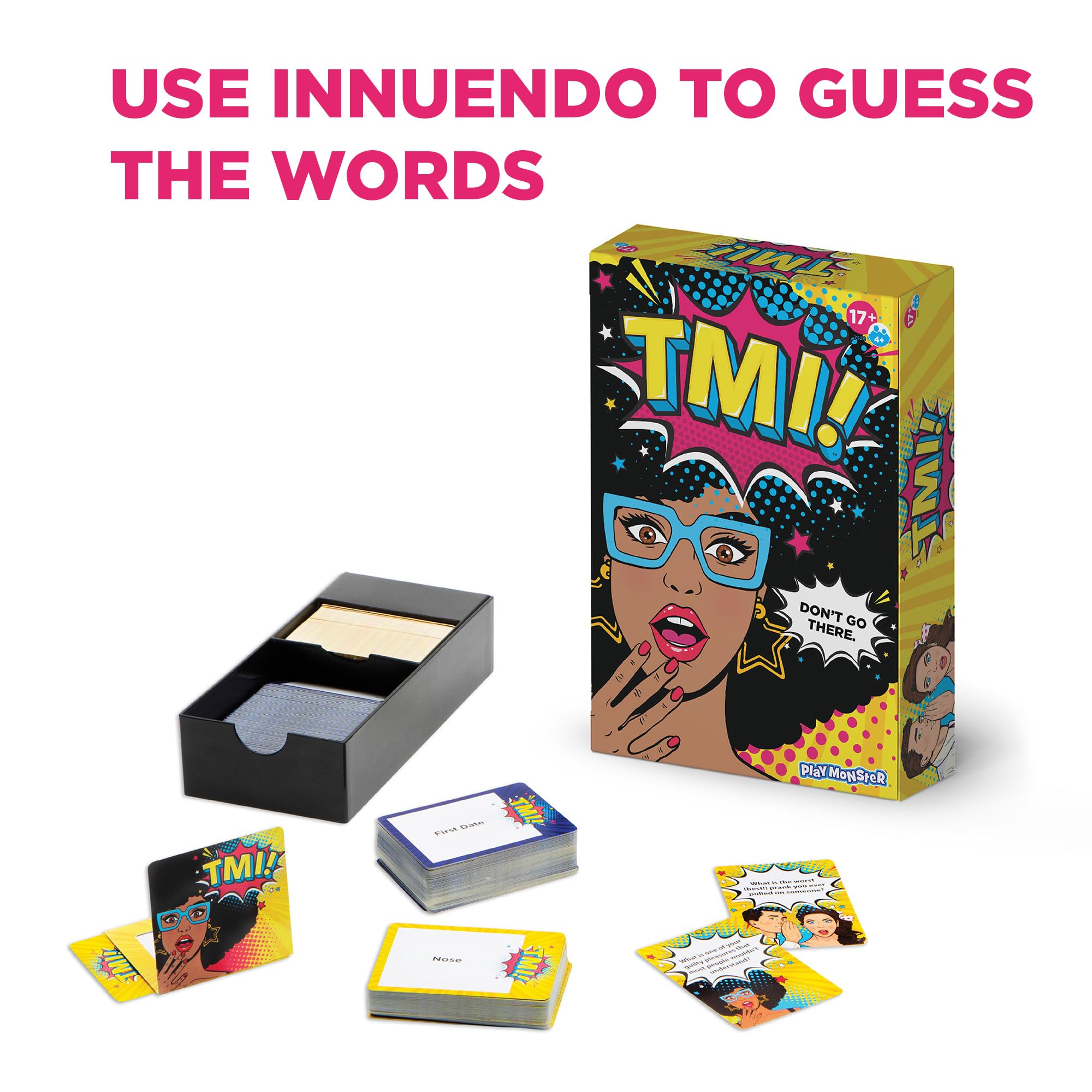 Foto 3 | Juego De Cartas Para Fiestas Playmonster Tmi Don't Go There 17+ Years - Venta Internacional.
