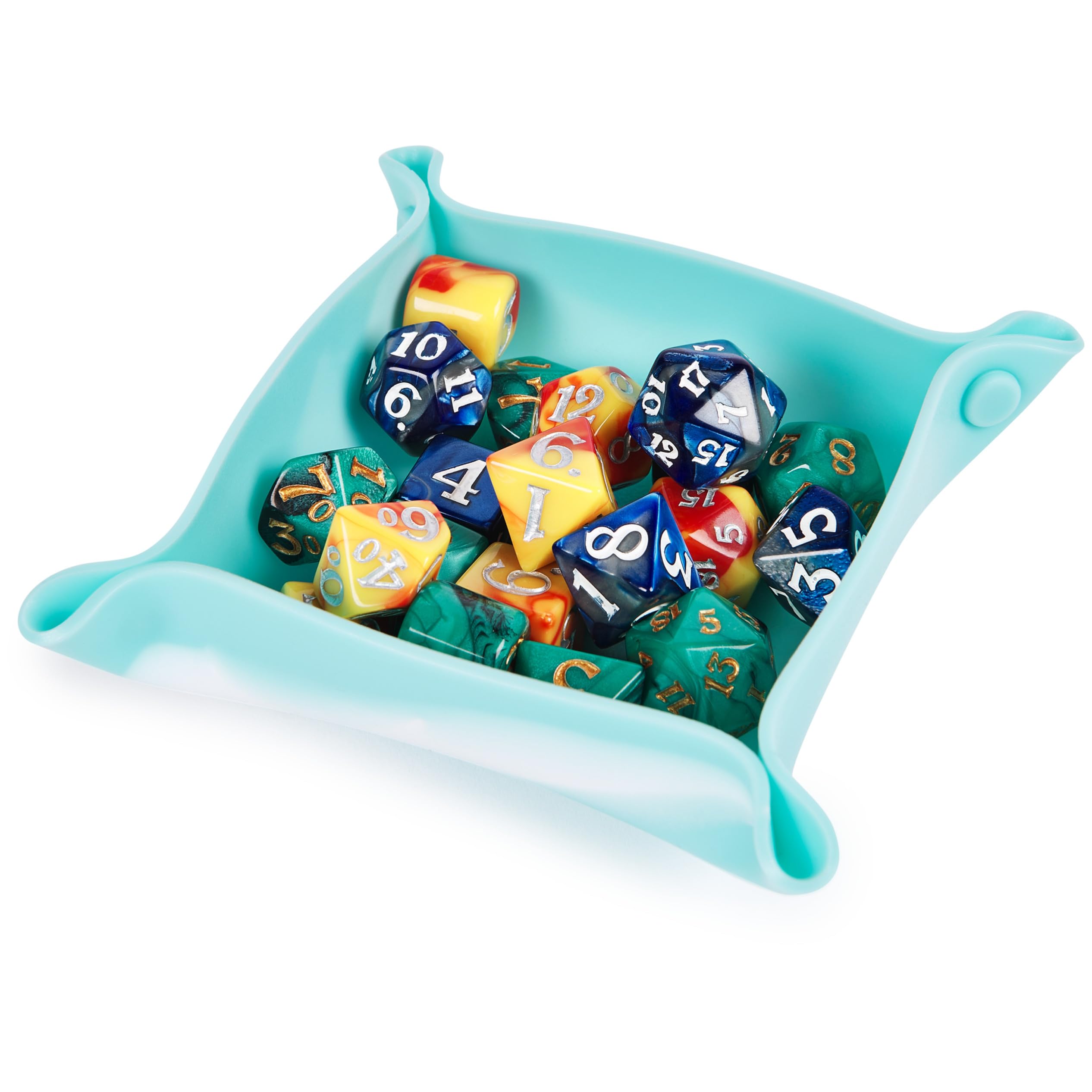 Foto 4 pulgar | Set De Dados Campaign Polyhedron Con Bolsa De Almacenamiento Y Bandeja Para Dados - Venta Internacional.