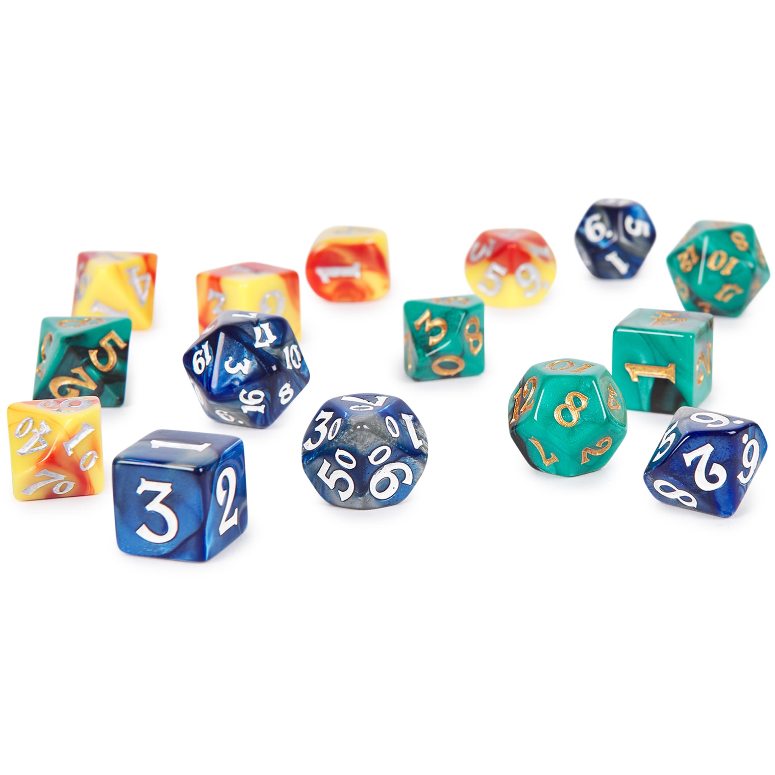 Foto 6 pulgar | Set De Dados Campaign Polyhedron Con Bolsa De Almacenamiento Y Bandeja Para Dados - Venta Internacional.