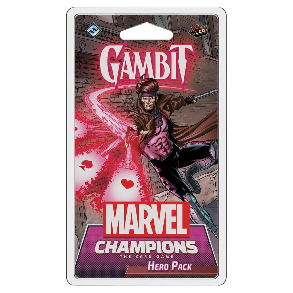 Foto 2 pulgar | Juego De Cartas Fantasy Flight Marvel Champions Gambit Hero Pack - Venta Internacional.