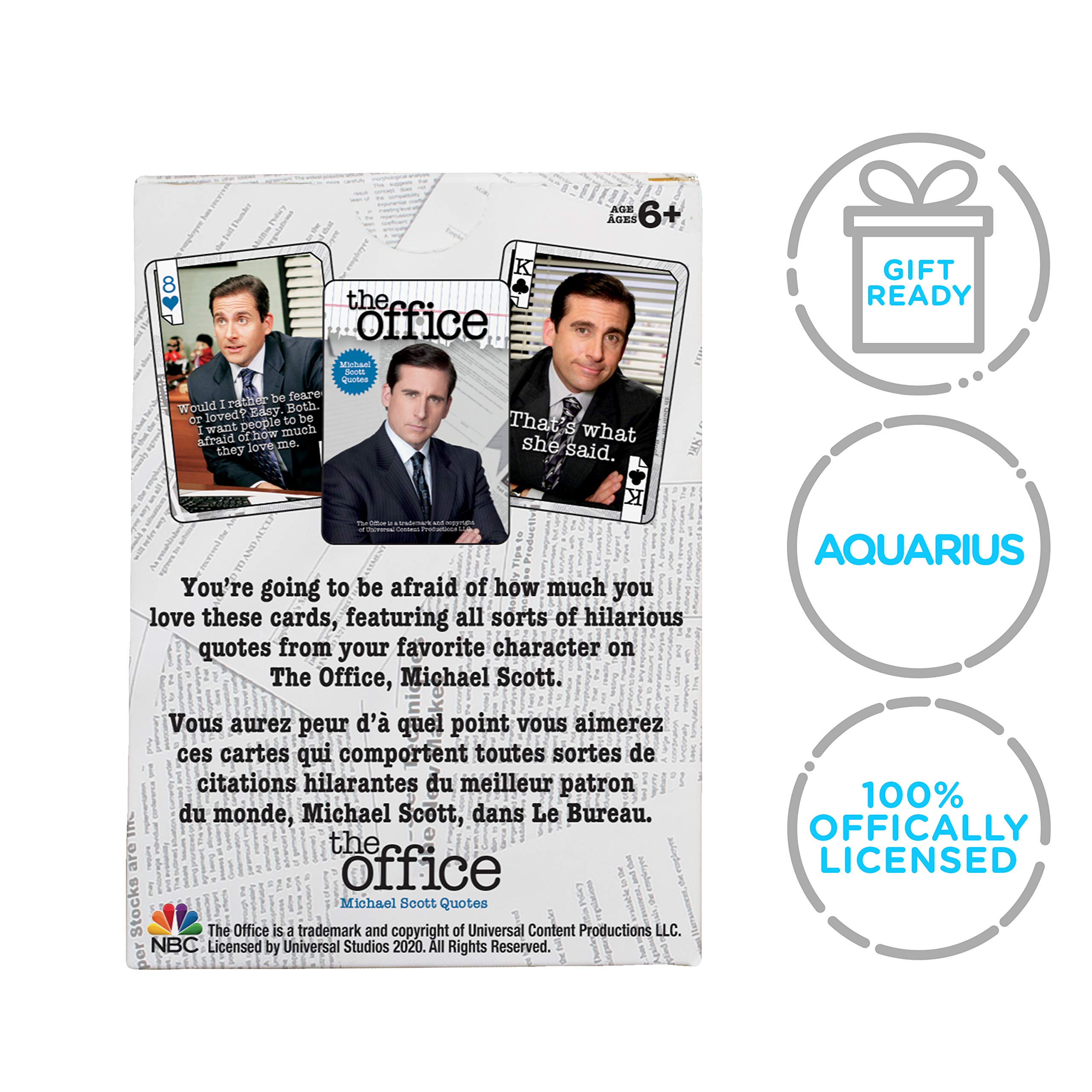 Foto 8 pulgar | Baraja De Cartas Aquarius The Office Michael Quotes - Venta Internacional.