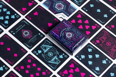 Foto 2 | Juego De Cartas Para Bicicleta, Cyberpunk Hardwired Premium, 1 Mazo - Venta Internacional.