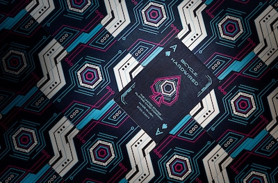 Foto 3 | Juego De Cartas Para Bicicleta, Cyberpunk Hardwired Premium, 1 Mazo - Venta Internacional.