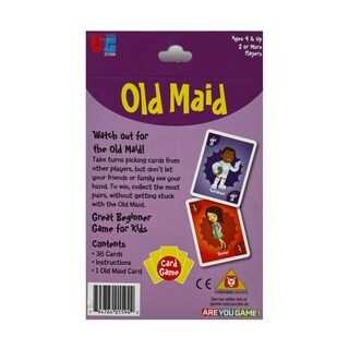 Foto 2 | Juego De Cartas University Games Old Maid Jumbo Size Kids 4+ - Venta Internacional.