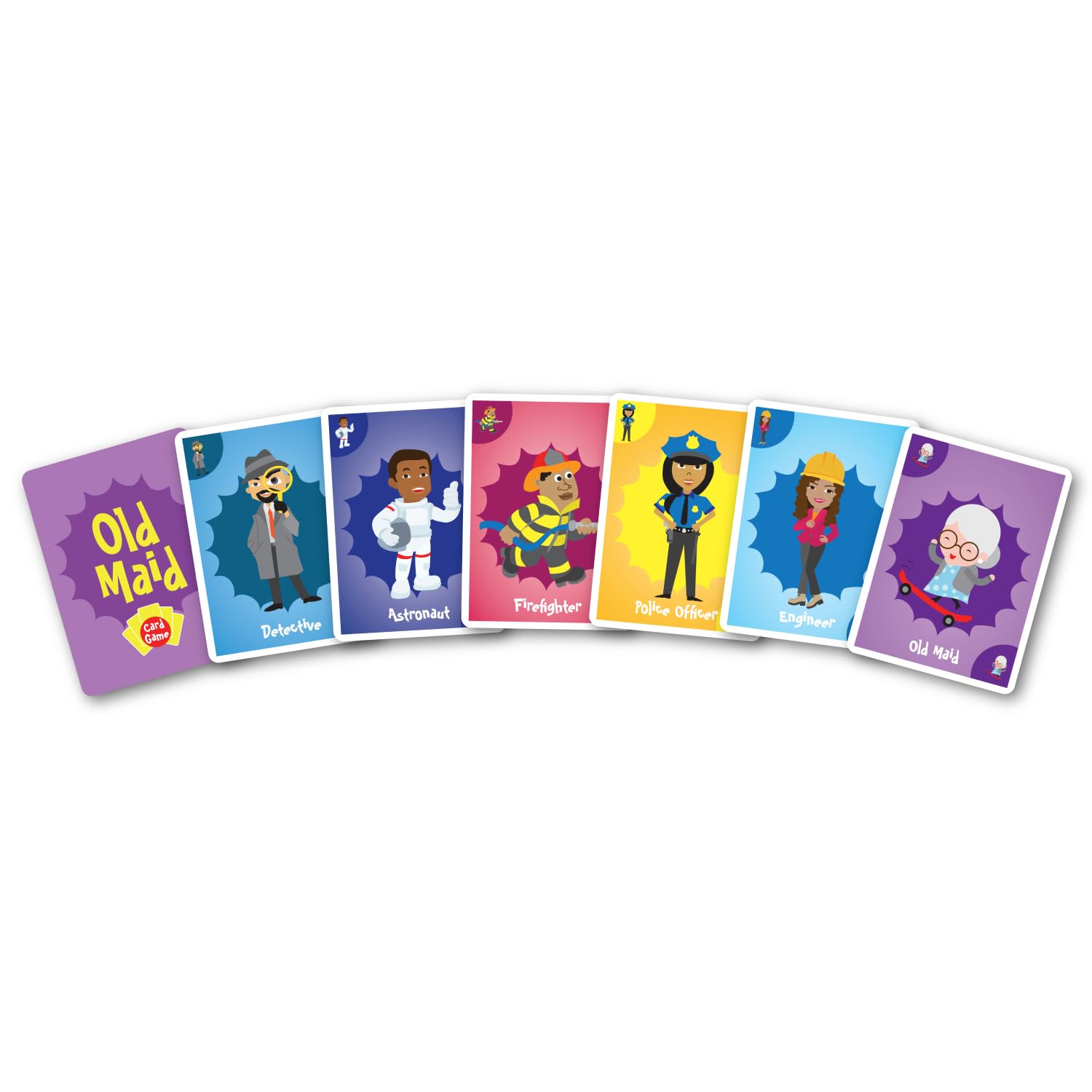 Foto 4 pulgar | Juego De Cartas University Games Old Maid Jumbo Size Kids 4+ - Venta Internacional.