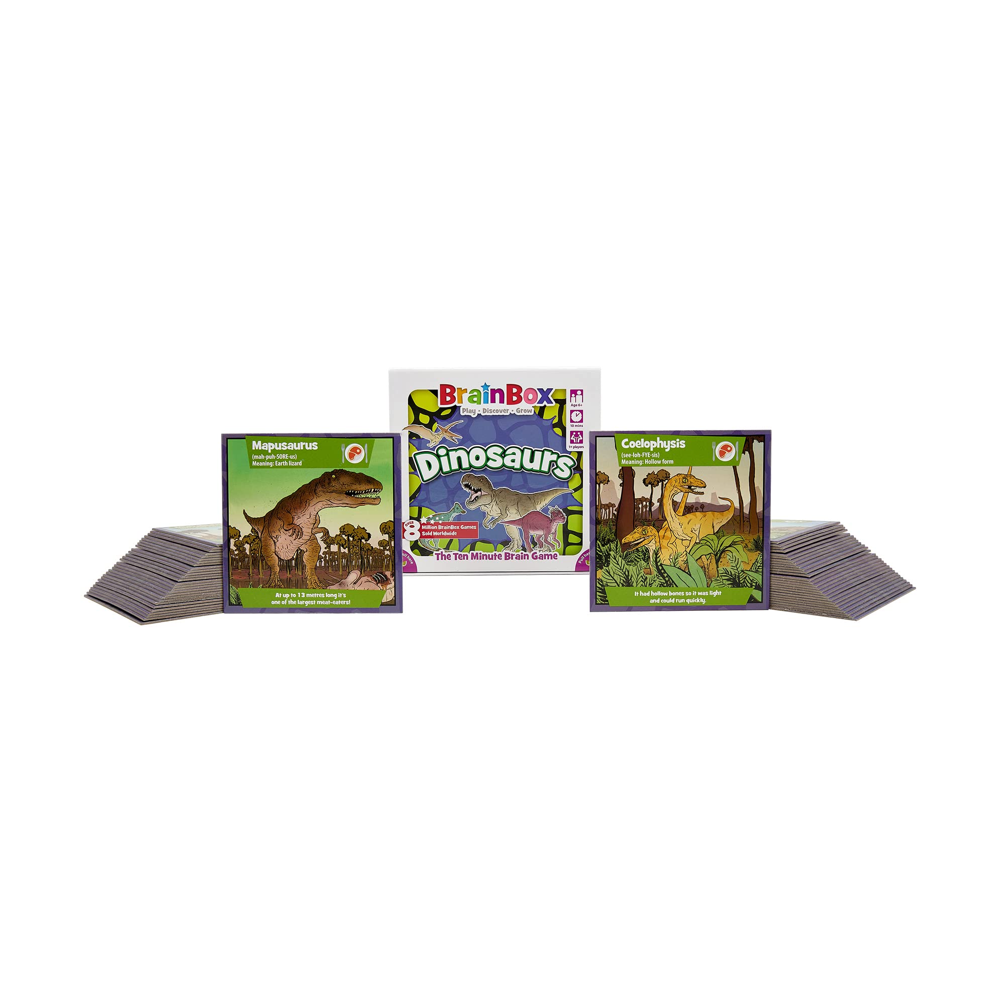Foto 3 | Juego De Cartas Brainbox Dinosaurs Memory & Observation Para Mayores De 8 Años - Venta Internacional.