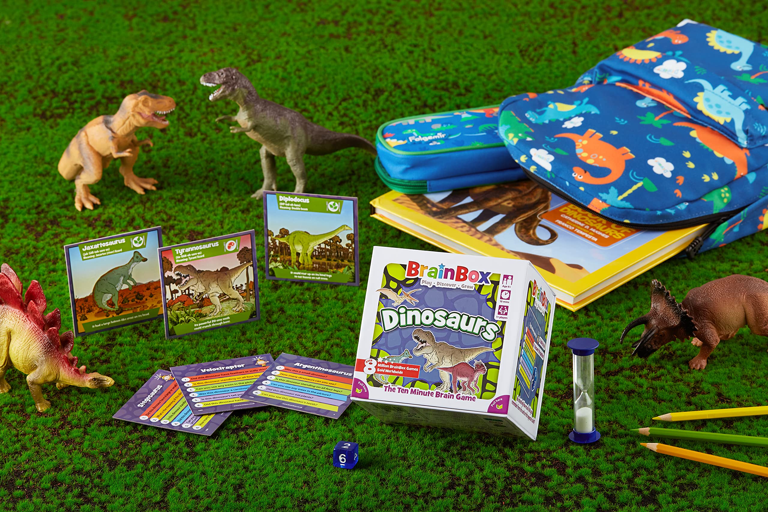 Foto 5 | Juego De Cartas Brainbox Dinosaurs Memory & Observation Para Mayores De 8 Años - Venta Internacional.