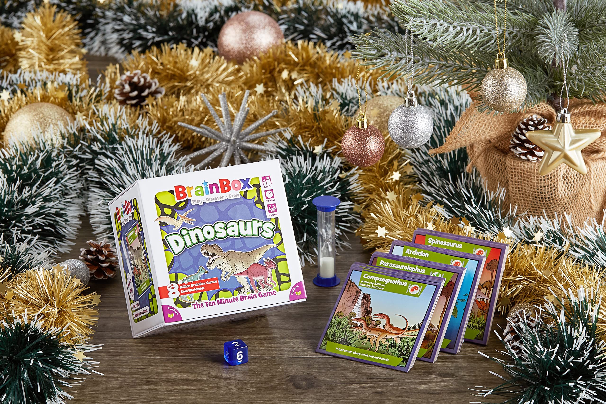 Foto 8 pulgar | Juego De Cartas Brainbox Dinosaurs Memory & Observation Para Mayores De 8 Años - Venta Internacional.