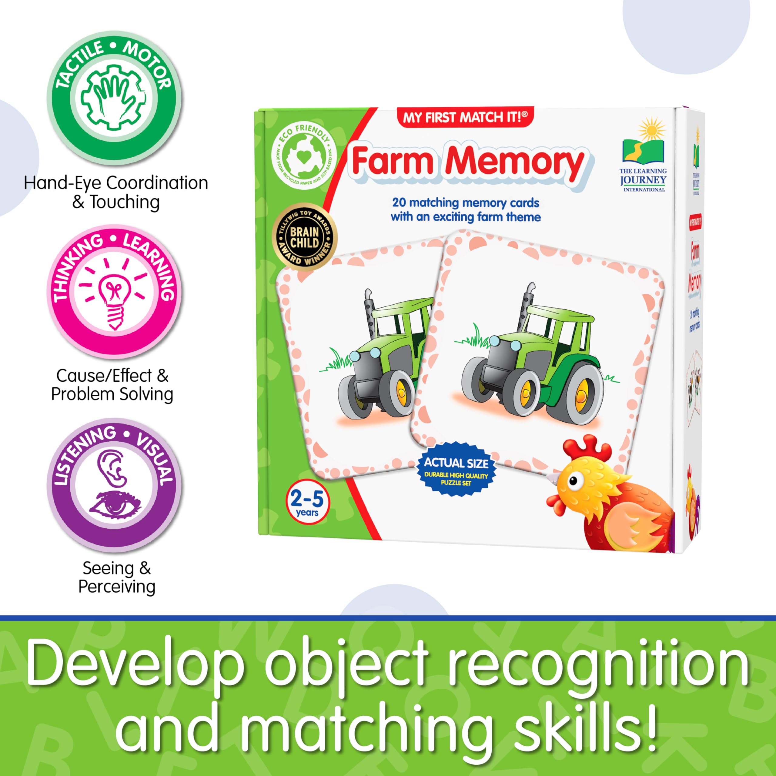 Foto 5 pulgar | Juego De Memoria The Learning Journey My First Farm, 20 Cartas - Venta Internacional.