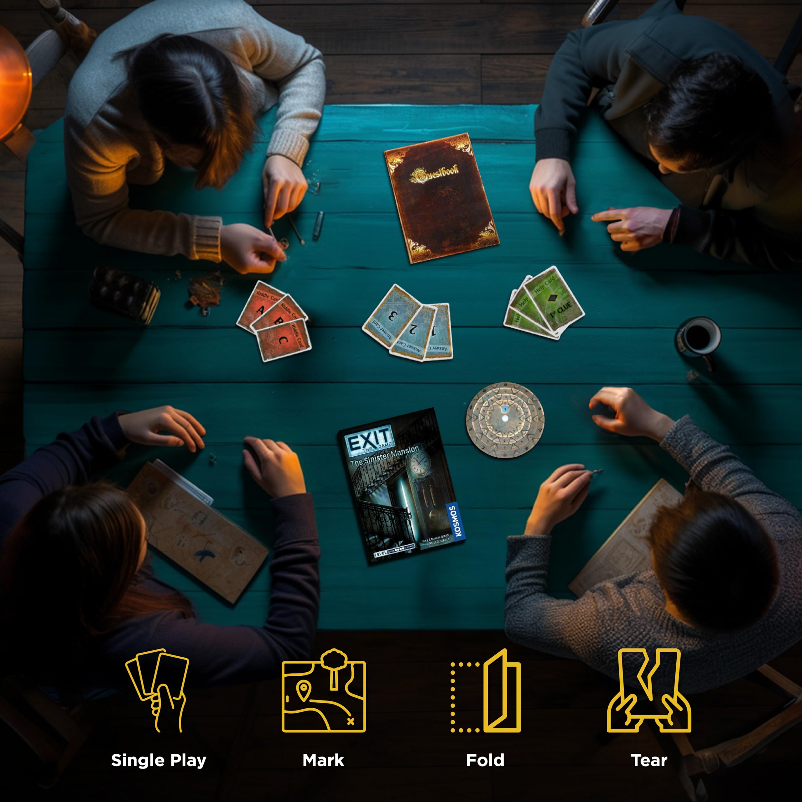 Foto 5 pulgar | Juego De Cartas Thames & Kosmos Exit: The Sinister Mansion - Venta Internacional.