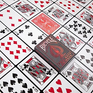 Foto 5 | Juego De Cartas Para Bicicleta Metalluxe, Color Rojo, Embalaje Premium - Venta Internacional.