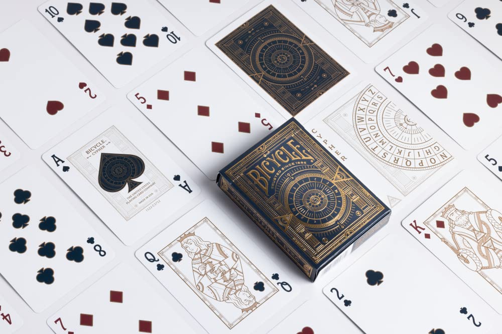Foto 4 pulgar | Juego De Cartas Para Bicicleta Cypher Premium, Negro Con Lámina Dorada - Venta Internacional.