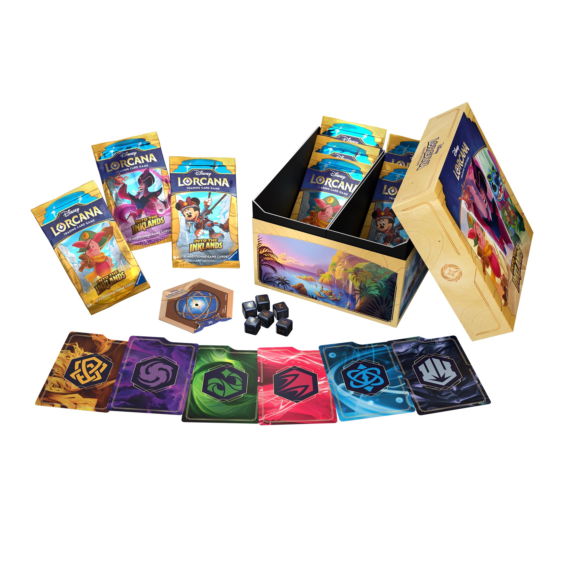 Foto 3 pulgar | Almacenamiento De Tarjetas Ravensburger Disney Lorcana Tcg Into The Inklands - Venta Internacional.