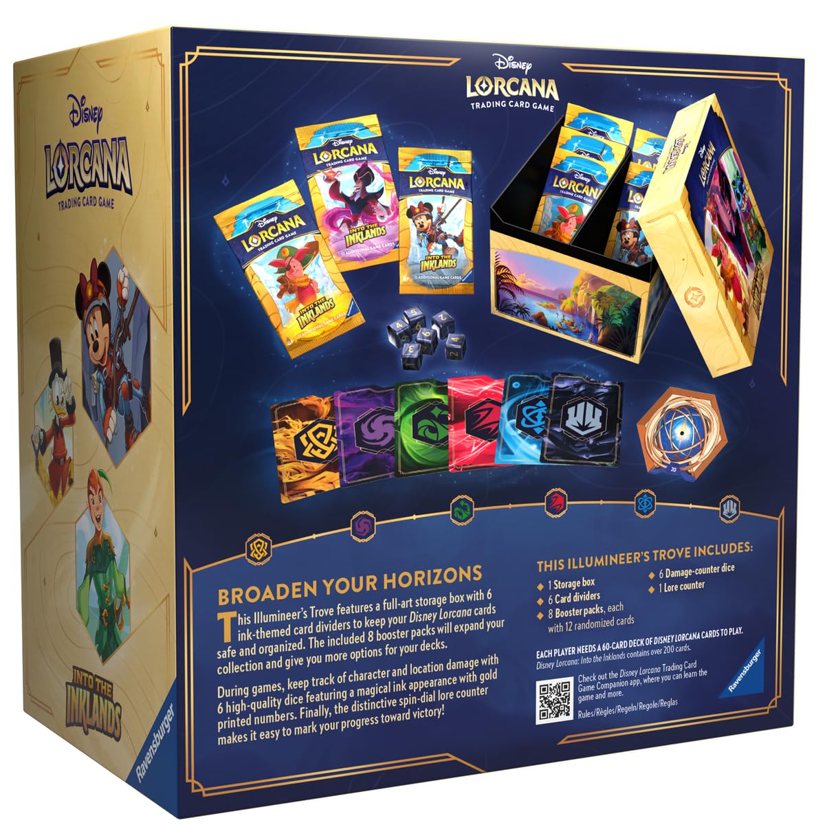 Foto 4 pulgar | Almacenamiento De Tarjetas Ravensburger Disney Lorcana Tcg Into The Inklands - Venta Internacional.