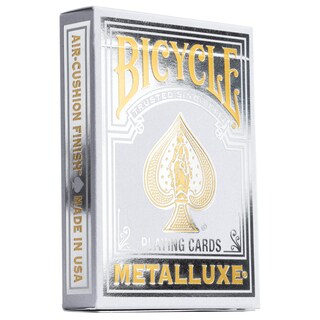 Foto 1 | Juego De Cartas Para Bicicleta Metalluxe, Tamaño Póker Plateado - Venta Internacional.