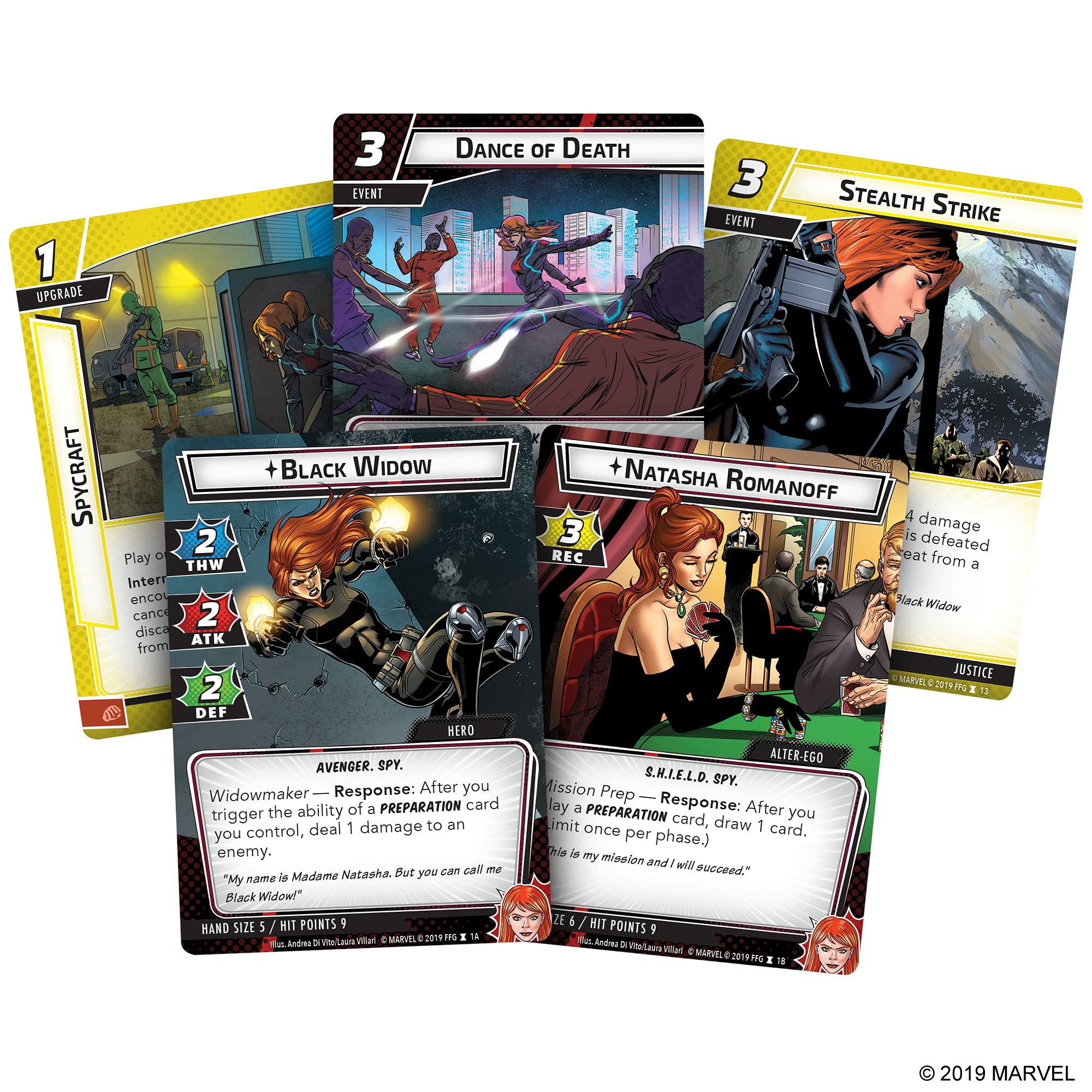 Foto 2 | Juego De Cartas Fantasy Flight Marvel Champions Black Widow Pack - Venta Internacional.