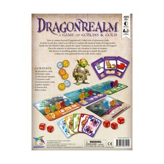 Foto 2 | Juego De Mesa Gamewright Dragonrealm Strategy Card & Dice 10+ - Venta Internacional.
