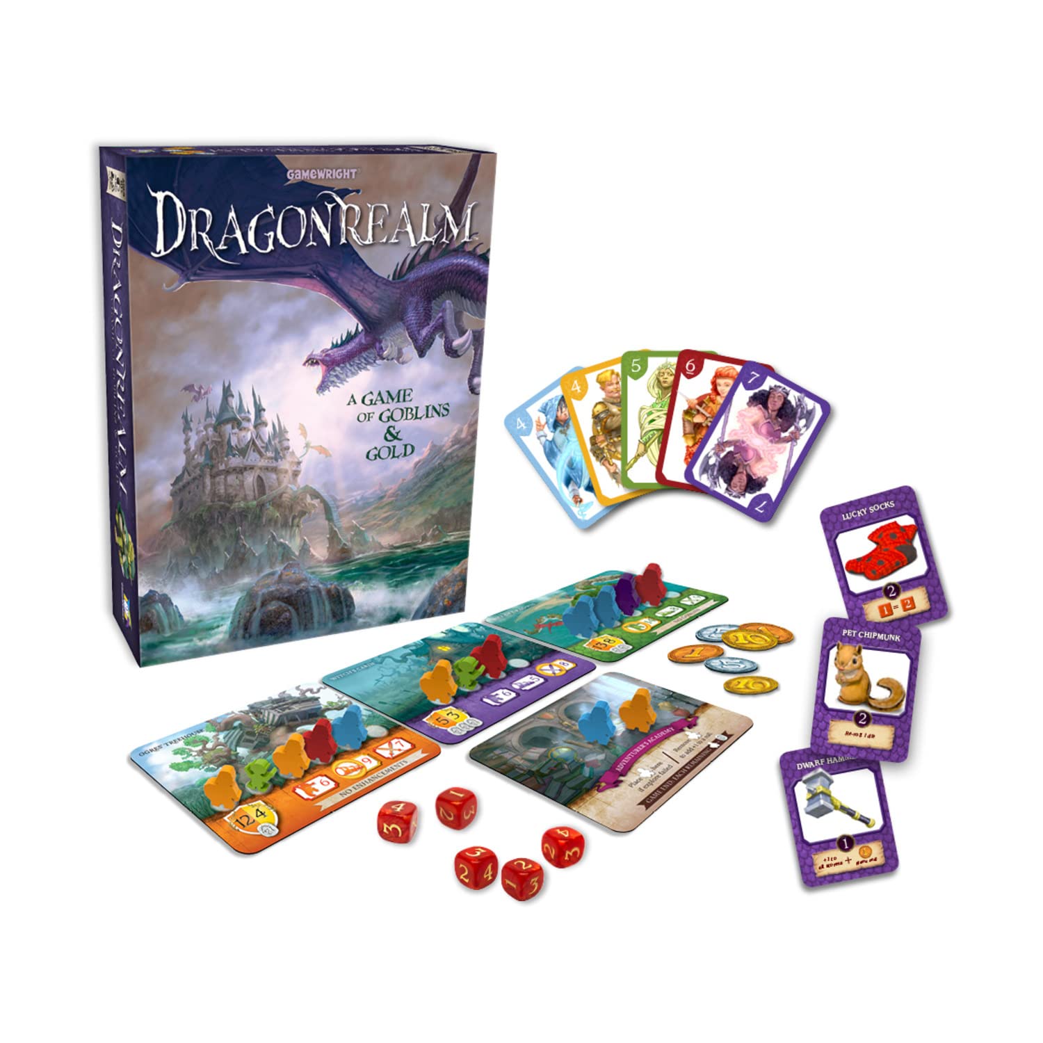 Foto 4 pulgar | Juego De Mesa Gamewright Dragonrealm Strategy Card & Dice 10+ - Venta Internacional.