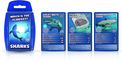 Foto 1 | Juego De Cartas Top Trumps Sharks Classics Para Niños Y Niñas Mayores De 6 Años - Venta Internacional.