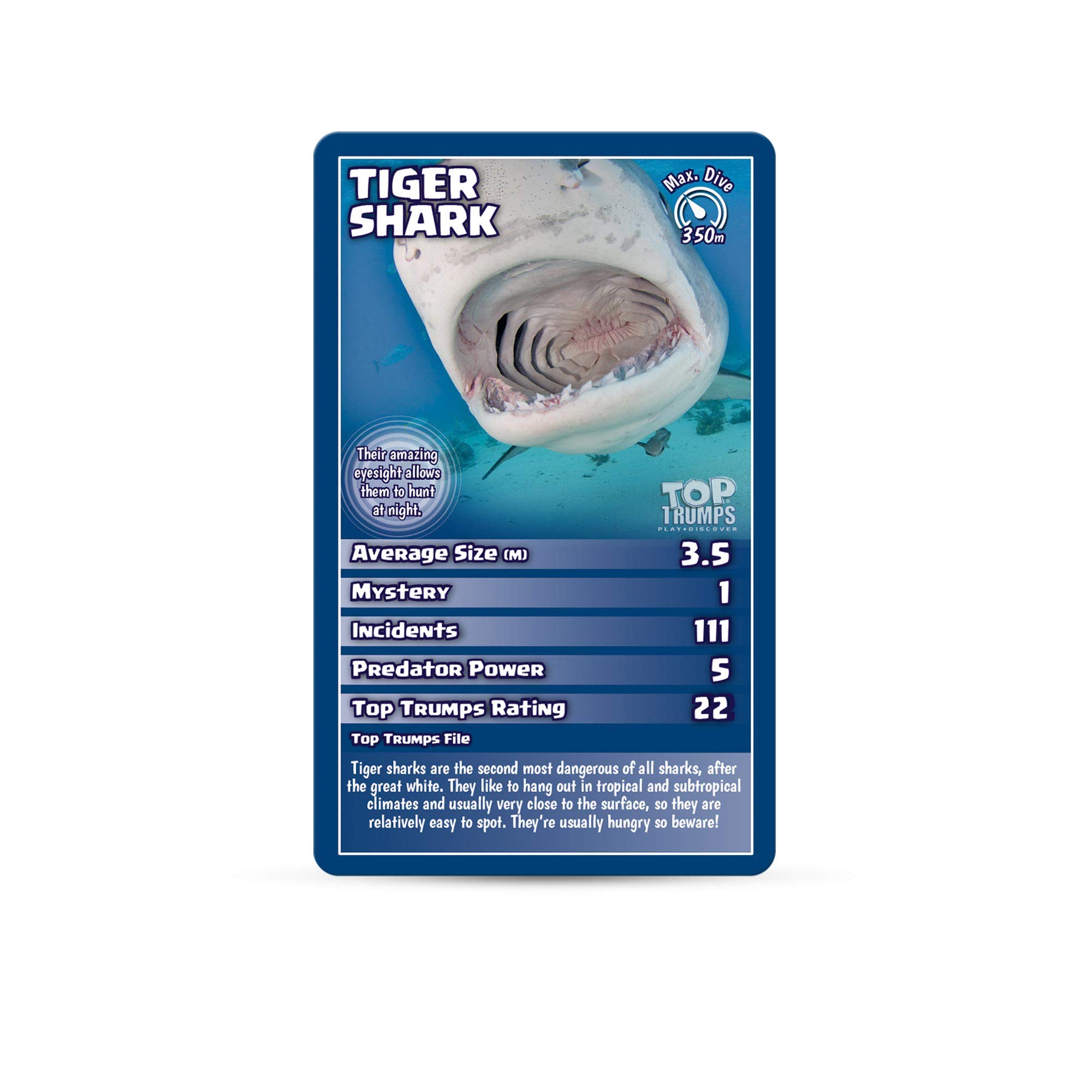 Foto 4 pulgar | Juego De Cartas Top Trumps Sharks Classics Para Niños Y Niñas Mayores De 6 Años - Venta Internacional.